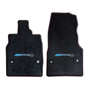 Lloyd Mats Corvette C8 E-Ray 2024-ON, 2PC, E-RAY Blue on Carbon w/Stingray Black - Picture 1 of 4