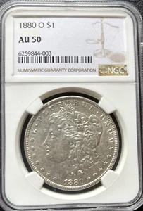 1880-O Morgan Dollar - NGC AU50 - 323C - Picture 1 of 3