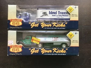 ROUTE 66 "GET YOUR KICKS"1:43 Nicholsons SUN SWEET DAIRY & IDEAL TRANSFER Trucks - Picture 1 of 9