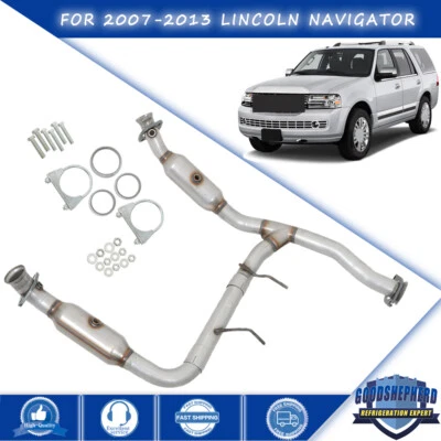 Y Pipe Catalytic Converter Set For 2007-2013 Lincoln Navigator 5.4L Left+Right - Image 1 of 4