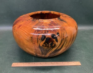 Moulthrop Style Signed Joe Montagnino Turned Wood Bowl Art Sculpture - Picture 1 of 21
