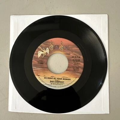 Bad Company Do Right By Your Woman/Young Blood 45rpm 7" Tested NM- - Image 1 of 2