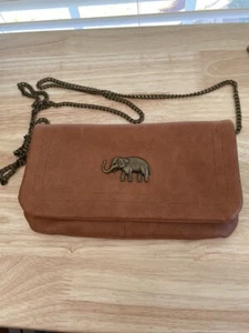 Bolso de Mano/Cartera/Cartera Marrón Bandolera Cadena Correa Imitación Cuero Compartimentos - Imagen 1 de 12