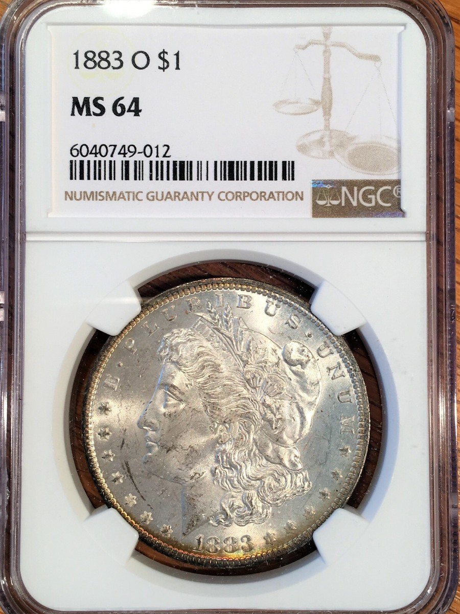 アメリカ　モルガンダラー銀貨1883 o MS-64 PCGS 1883-O $1 モルガン シルバー ダラー MS64 PCGS 48401254
