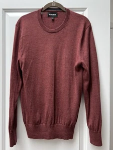 Suéter de Lana Merino Fina Bonobos Para Hombre Mediano Calce Ajustado Clásico Informal Borgoña - Imagen 1 de 4