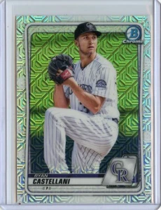 2020 Bowman Chrome Mega Box Prospects Refractors #BCP182 Ryan Castellani - Picture 1 of 1