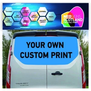 Custom Tailgate wrap for Ford Transit Custom Swb Lwb Air Release Vinyl FORDT000 - Picture 1 of 1