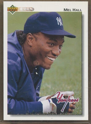 1992 Upper Deck #291 Mel Hall New York Yankees - Image 1 of 2