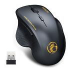 2.4GHz Wireless Optical Mouse Mice 1600DPI & USB Receiver for PC Laptop Computer