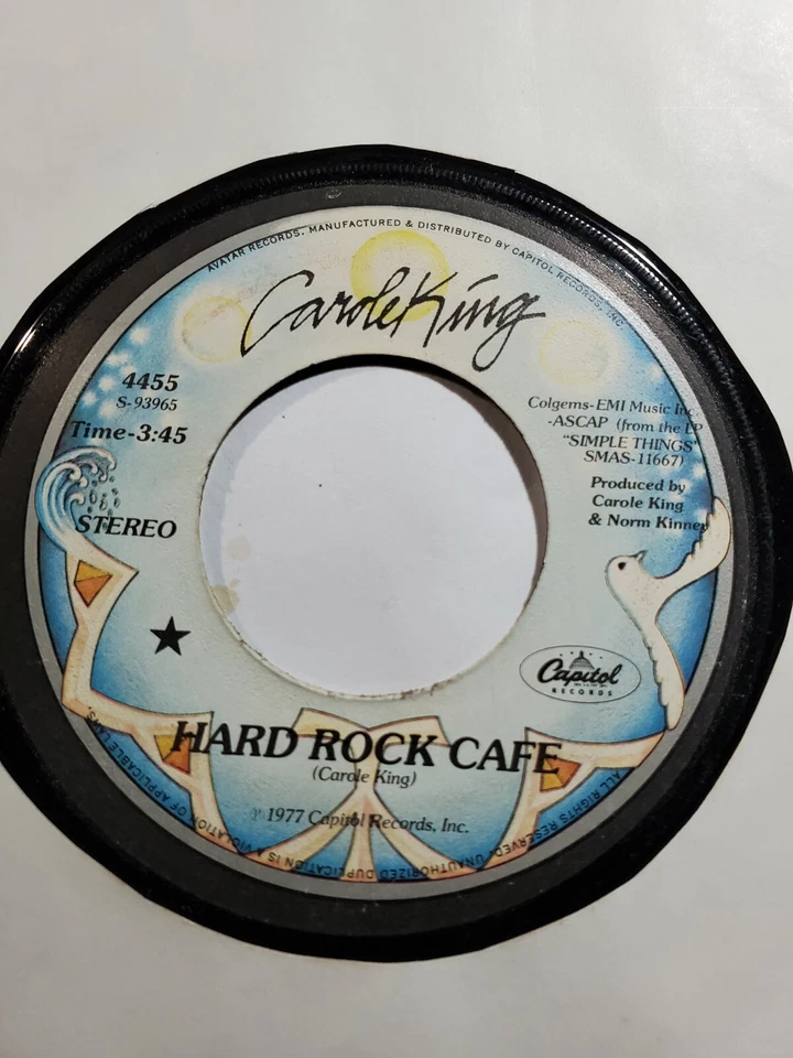 CAROLE KING Hard Rock Cafe b/w To Know That I Love You 4455 7" 45rpm VG+ F54 - Image 1 of 1