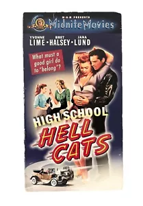 HIGH SCHOOL HELLCATS (1958) VHS VG+ MGM Midnite Movies Exploitation Teen Gang - Picture 1 of 16