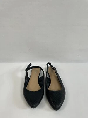 Sandalias planas Nicole negras con correa al tobillo talla 6M para mujer Foto 1 de 4