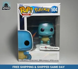 Funko Pop! Games #504 Pearlescent Squirtle Pokémon Center New SHIPPED TODAY 🌊 - Picture 1 of 8