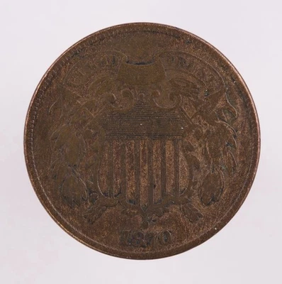 1870 2c Two Cent Piece (B2731) - Image 1 of 2