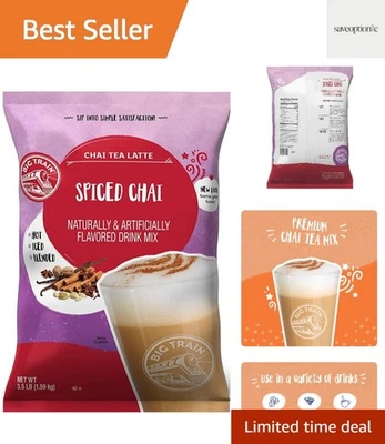 Mezcla de bebidas con leche de té Chai especiado de 56 onzas - Experiencia Chai rica y cremosa Foto 1 de 4