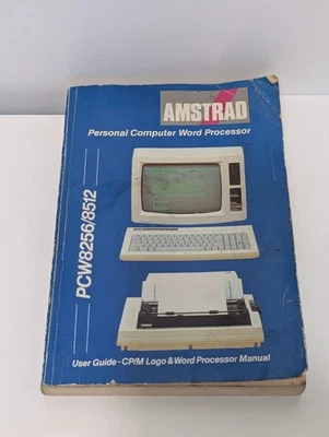 Amstrad PCW8256/8512 User Guide/Manual Paperback CP/M Logo & Word Processing - Image 1 of 4