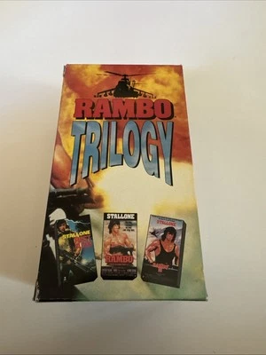 Rambo Trilogy VHS 1995 First Blood, First Blood Part II, Rambo III *tested - Image 1 of 4