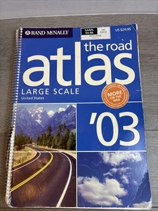 Rand McNally 2003 the Road Atlas LARGE SCALE United States Roads Maps - Picture 1 of 9