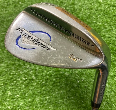 Pure Spin Diamond Face Tungsten Sole Gap Wedge 52*/Regular Steel/NEW GRIP/xx7606 - Image 1 of 4