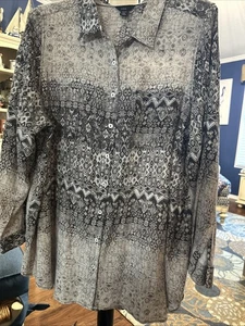 Blusa intro love the fit 2x estampado gris LS - Imagen 1 de 12