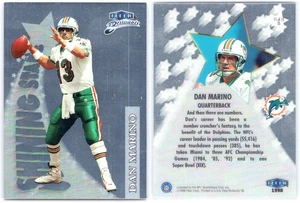 Fleer Brilliants Dan Marino Shining Stars 1998 #11SS Miami Dolphins Salón de la fama - Imagen 1 de 1