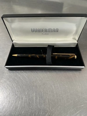 Waterman Paris Kugelschreiber Exclusive Tortoise Shell Gold In Box Top Zustand M - Bild 1 von 4