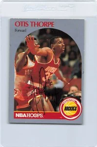 1990/91 Hoops #129 Otis Thorpe Rockets Signed Auto *K4487 - Picture 1 of 2