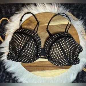 Sujetador push up Victorias Secret negro/bronceado muy sexy. Excelente estado. Talla 36C. - Imagen 1 de 10