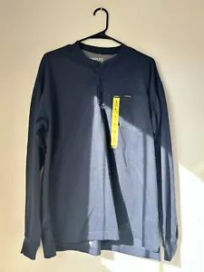 NEW Stanley Workwear stretch quick Drummer Man shirt L black cotton Long Sleeve - Picture 1 of 7