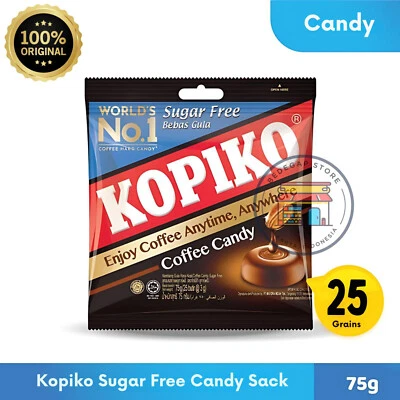 Original Real Coffee -  KOPIKO Sugar Free Coffee Hard Candy 75g x 5 Packs - Image 1 of 4