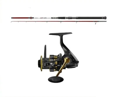 A&M ANGELSPORT Cormoran Pilk- und Meerescombo 2,70m / 100-200g Bootsrute + Salzwasserrolle Ange