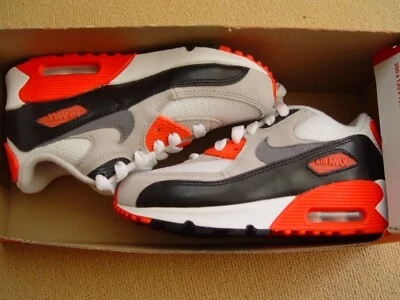 NUEVO NIKE AIR MAX 90 PREM MALLA (PS) 724883-100 TALLA 12.5C. INFRARROJO MUY RARO Foto 1 de 4