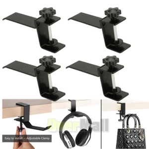 Universal Steel Headphones Stand Headphone Hook Holder Hanger Mount Home Office - Picture 1 of 16