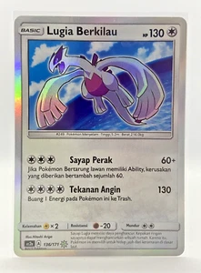 Juego de cartas coleccionables Pokémon Indonesia Shining Lugia Berkilau AS2a 136/171 Shining Legends Holo - Imagen 1 de 4