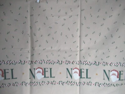 Daisy Kingdom Noel Border Past & Presents 199 Christmas Fabric Santa 41" x 44" W - Image 1 of 4