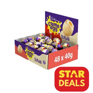 Cadbury White Creme Egg | 48 x 40g eggs | bb 31st July 2025 - Picture 1 of 5