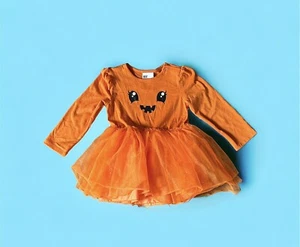 H&M Baby Girl Halloween Pumpkin Dress Costume - Picture 1 of 3