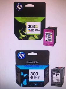 ORYGINALNY HP 303XL T6N03AE COLOR & HP 303 T6N02AE CZARNY 6220 6230 6232 6234 7220E - Zdjęcie 1 z 1