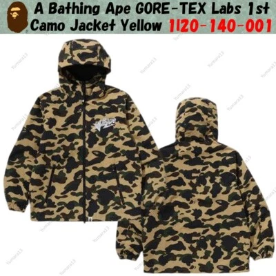 A Bathing Ape GORE-TEX Labs 1st Camo Jacket Yellow 1l20-140-001 - Image 1 of 4
