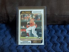 Gunner Henderson 2023 Topps Heritage ROOKIE Card #64. Orioles
