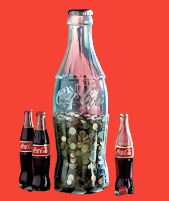 Giant Coca Cola Money Bottle 2 Ft Plastic Bottle Saving Coin Bank UK Bestseller - Image 1 of 3