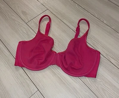 Sujetador de algodón sin forro Cacique Lane Bryant con aros para mujer 40DD rosa Foto 1 de 4