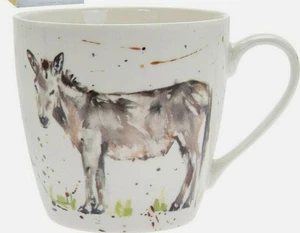 Country Life Donkey Fine China Mug - Jennifer Rose Leonardo Collection - Picture 1 of 2