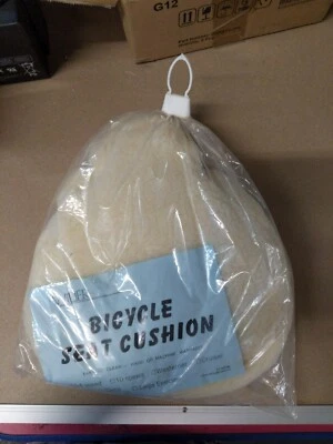 Cojín de asiento de bicicleta Wiljer, piel de oveja compatible con ejercitador Foto 1 de 2