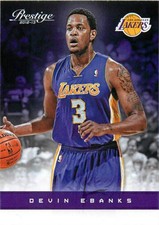2012-13 Prestige #42 Devin Ebanks Los Angeles Lakers NM Basketball Single NBA