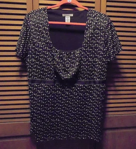 COVINGTON WOMAN LADIES SIZE 16/18 BLOUSE BROWNS...SO COLORFUL - Picture 1 of 4