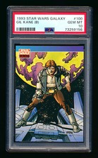 1993 TOPPS STAR WARS GALAXY #100 HAN SOLO GIL KANE 1ST YEAR DEBUT PSA 10 GEM!