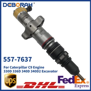 557-7637 Fuel Injector For Caterpillar C9 Engine 330D 336D 340D 340D2 Excavator - Picture 1 of 11