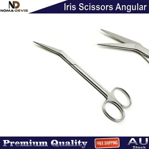 Dental Iris Angular Operating Dissecting Scissors Surgical Veterinary Shears CE - Picture 1 of 4