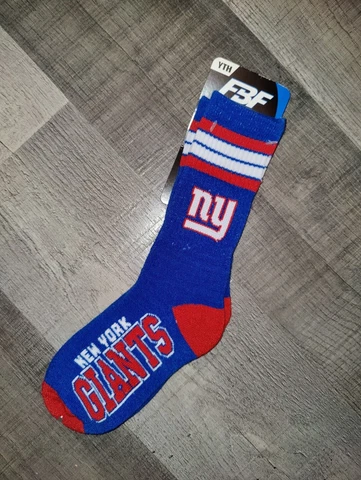 New York Giants Kids Youth 4 Stripe Deuce NFL Team Crew Socks Youth Cover
